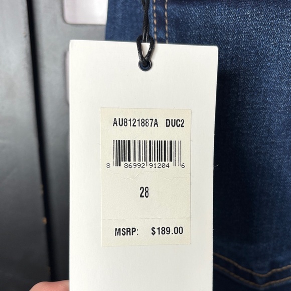 💙7 For All Mankind Blair The Ankle Jeans Women's 28 NWT Dark Wash Distressed💙 - Picture 8 of 16